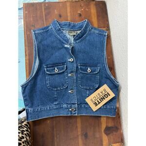 NWT Deadstock Ignite Basics Vintage Denim Vest 90s Large